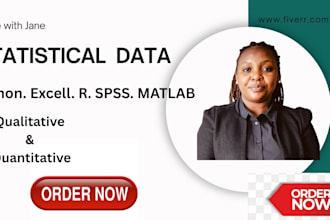 do statistical data analysis in rstudio, SAS, stata, spss,excel