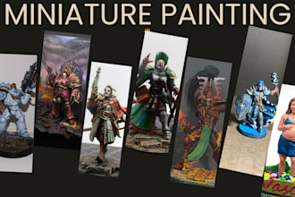 3d print and paint your action figure, tabletop boardgame, parts stl file model