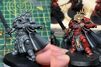 paint your miniature figure warhammer 40k diorama age of sigma statue bust