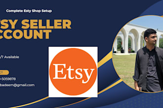 generate complete etsy seller account for you and integration of printify