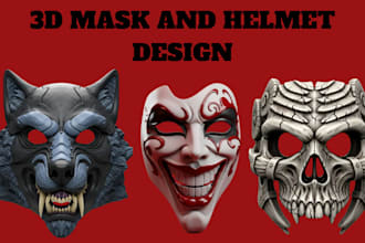 sculpt 3d cosplay mask helmet 3d armor design 3d mask 3d helmet for 3d printing