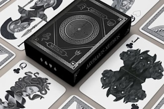 design playing card uno deck box tarot cards board game poker card illustration