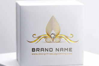 retro, vintage or jewelry logo design