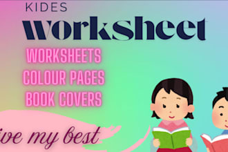 customize kids activity books, worksheets, coloring  pages for KDP and ets