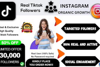 grow promote manage your tiktok instagram facebook marketing to engage followers