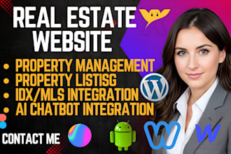 redesign wordpress real estate web chatbot integration plugins, property listing