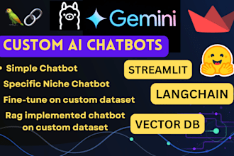 build, fine tune chatbots using deepseek, ollama, huggingface, langchain, llama