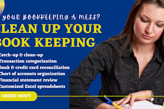 do bookkeeping clean up your bookkeeping using quickbooks online, xero, or excel