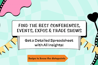 list events, exhibitions, conferences, expos, and trade shows