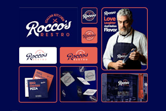design restaurant branding, menu and food packaging design