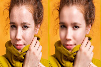 high end skin beauty wedding and portrait photo retouching