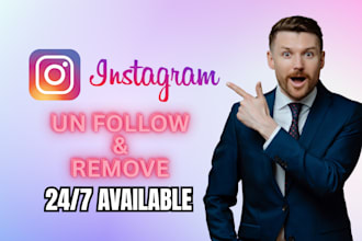 manually unfollow instagram followers
