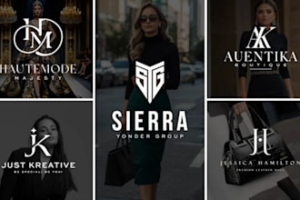make a minimalist luxury brand logo design