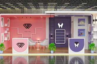 custom 3d designs for trade show and exhibition kiosks