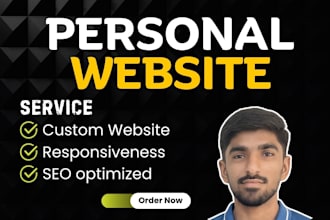 build personal website, portfolio website, resume website