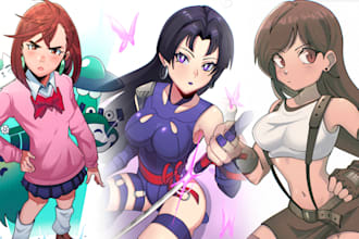 draw an incredibly stylized anime picture either nsfw or sfw