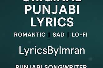 write romantic and sad punjabi lyrics