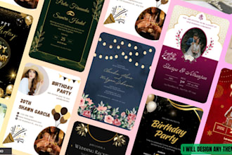 design premium wedding , party and events invitation cards