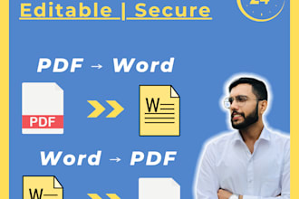professionally convert PDF to word or word to PDF