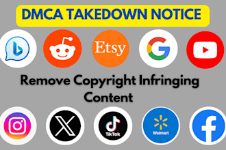 file dmca takedown requests to remove copyright or defamatory content