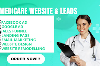 generate medicare leads skincare massage therapy dentist website sales funnel
