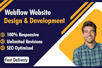design, redesign, update or fix webflow website, convert figma to webflow