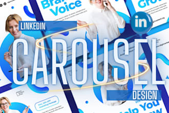 design attractive linkedin carousel posts