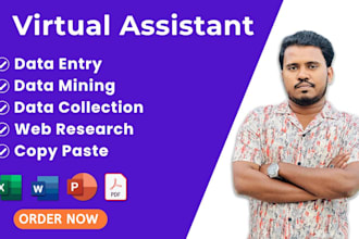 do accurate data entry, web research and lead generation with full dedication