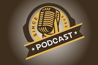 design podcast vintage logo design