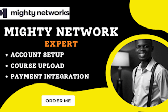mighty networks setup, online course, online community