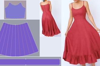 create layer PDF sewing pattern a4,a0,US letter customize