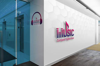 design music vintage logo design