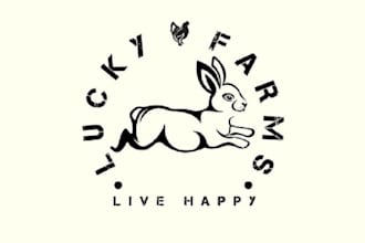 design outstanding unique rabbit farm logo