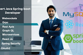 develop secure robust web applications with spring boot and react