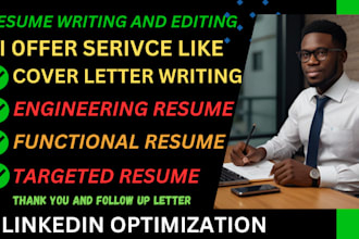 resume writing, linkedin optimization for HR, healthcare, tech, finance and more