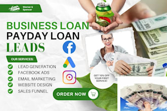 business loan leads, website mca business leads, website mca loan leads, website