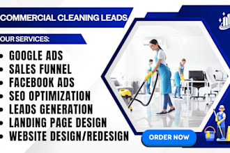 generate residential cleaning leads, commercial cleaning, cleaning sales funnel