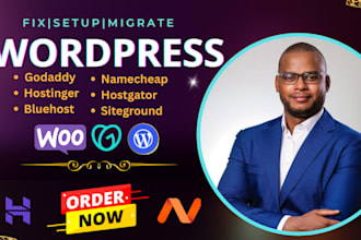 help fix edit, update wordpress hostinger, bluehost, namecheap, godaddy cpanel