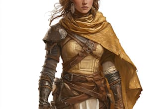 do dnd character art illustration, fantasy character