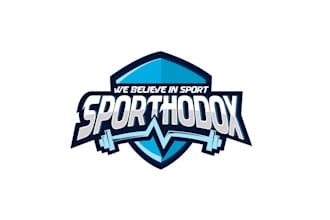 make minimal wonderful tough logo for sports community