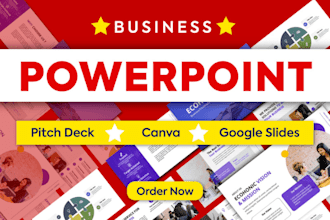 design, redesign powerpoint presentation, business, medical, pitch deck creation