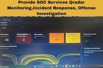 provide soc services specially qradar expert