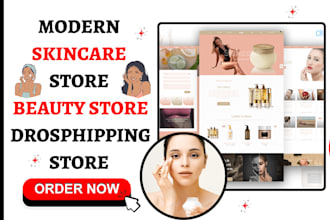 do skincare shopify store cosmetic makeup spa skincare beauty dropshipping store