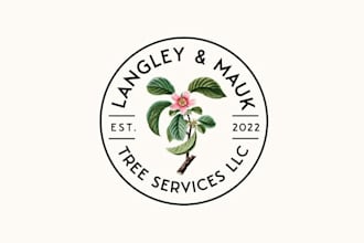 design unique tree service company logo