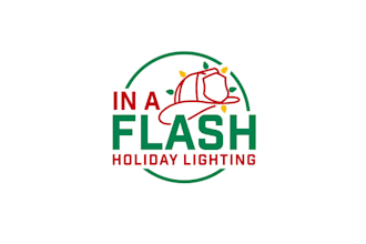 design modern flash holiday lighting logo
