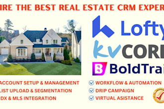 setup and optimize lofty CRM lofty idx website lofty VA chime kvcore boldtrail