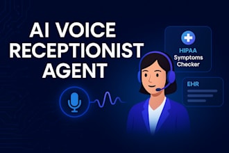 build clinic ai voice receptionist agent,hipaa dental assistant symptoms checker