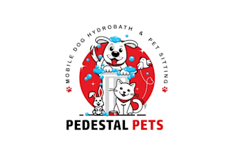 design memorable mobile dog wash trailer logo