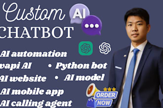 do ai chatbot, ai saas website, ai calling agent, vapi, ai mobile app python bot