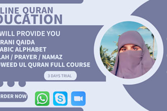 teach quran online with proper tajweed and qirat